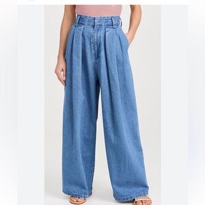 NWT! Moussy Blue Wide-Leg Jeans with matching top!